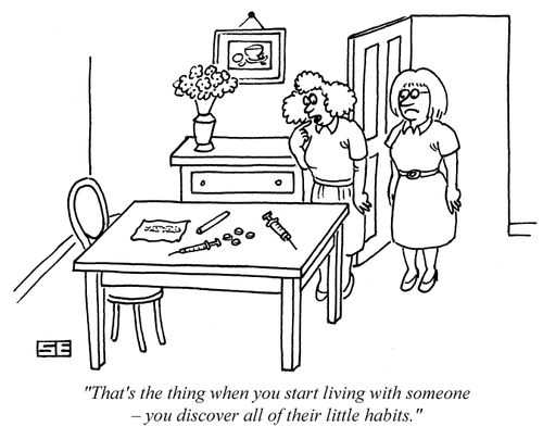 'That's the thing when you start living with someone - you discover all of their little habits.'