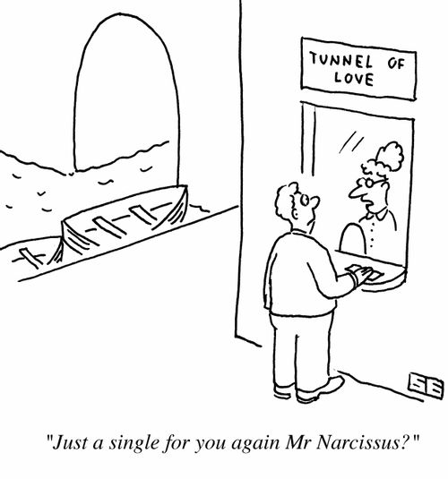 'Just a single for you again, Mr Narcissus?'