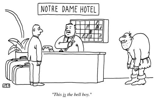 'This is the bell boy.'
