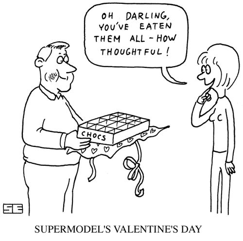 Supermodel's Valentine's Day.