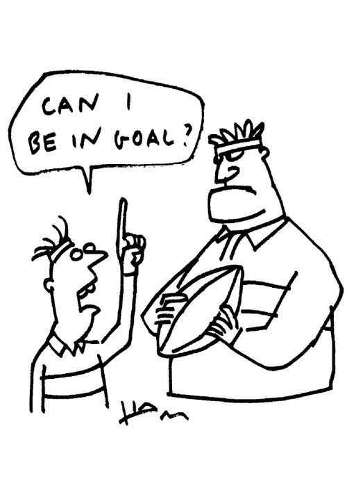 'Can I be in goal?'