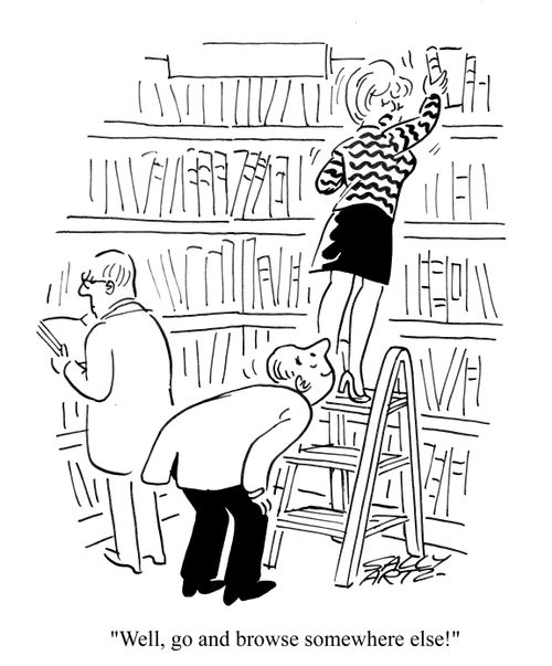 'Well, go and browse somewhere else!'