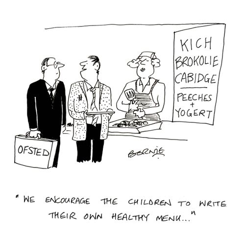 'We encourage the children to write their own healthy menu.'