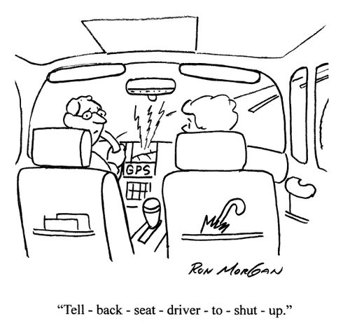 'Tell back seat driver to shut up.'