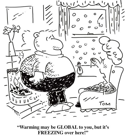 'Warming may be GLOBAL to you, but it's FREEZING over here!'