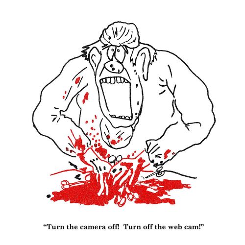 'Turn the camera off!  Turn off the web cam!'