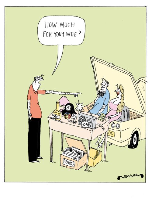 'How much for your wife?'