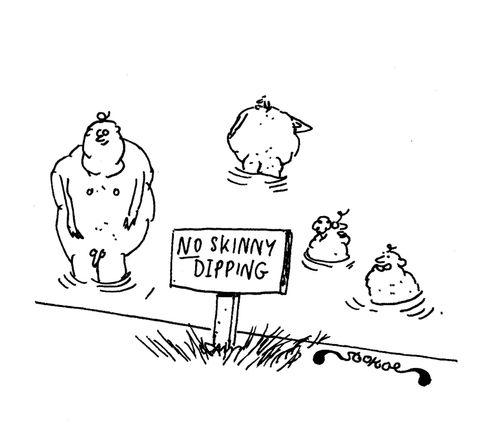 NO skinny dipping
