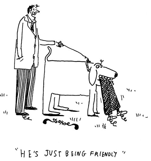 'He's just being friendly'