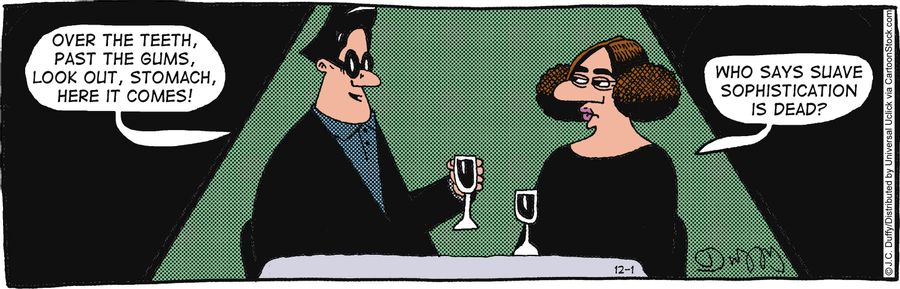 'Who says suave sophistication is dead?'