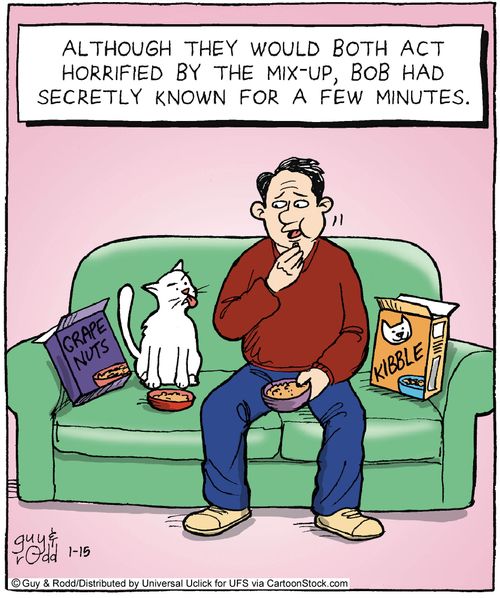 Although they would both act horrified by the mix-up, Bob had secretly known for a few minutes.