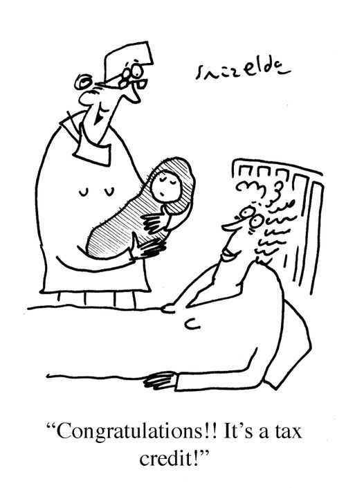 'Congratulations! It's a tax credit!'