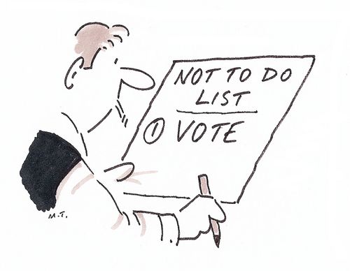 Not to do list - Vote.