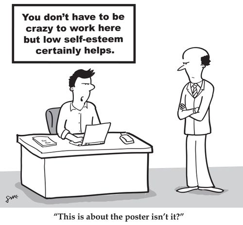 'This is about the poster isn't it?'