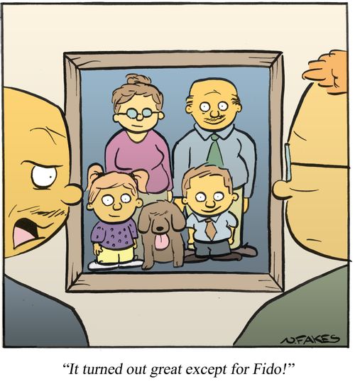 'It turned out great except for Fido!'
