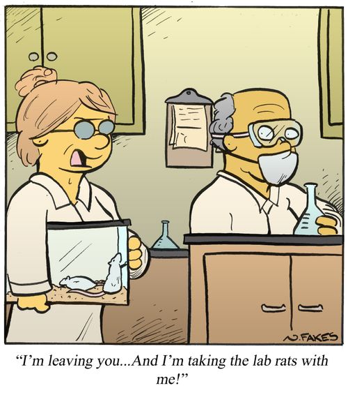 '. . . And I'm taking the lab rats with me!'