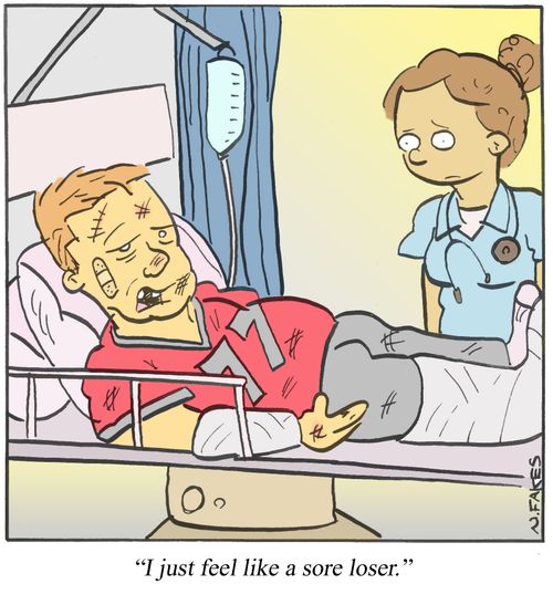 'I just feel like a sore loser.'