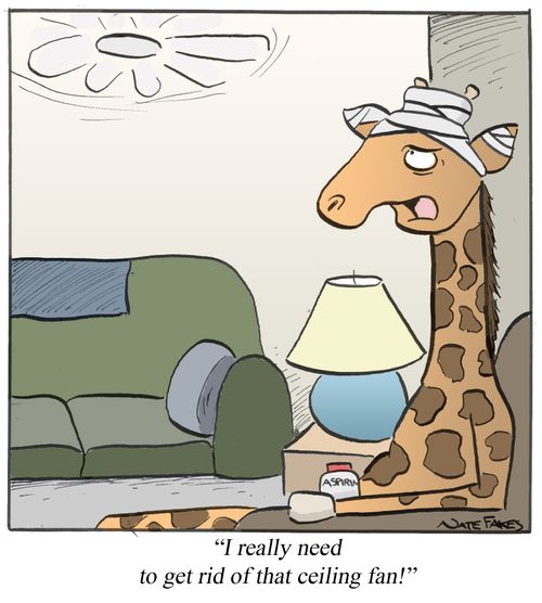 'I really need to get rid of that ceiling fan!'