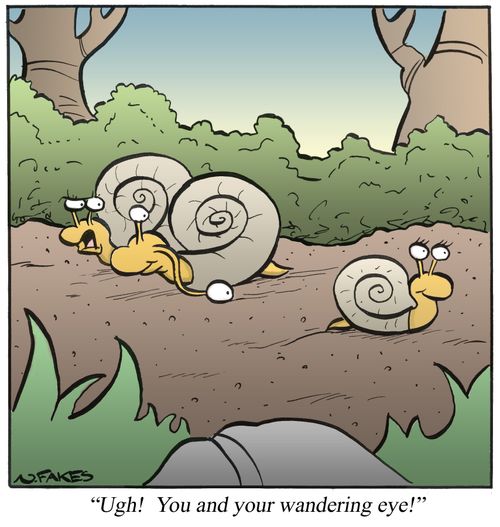 'Ugh! You and your wandering eye!'