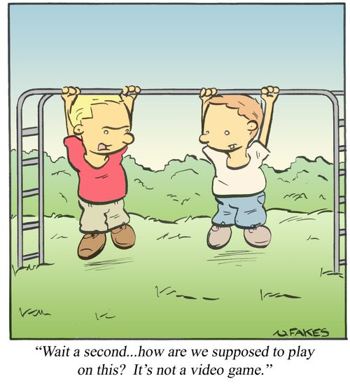 'Wait a second. . . how are we supposed to play on this? It's not a video game.'