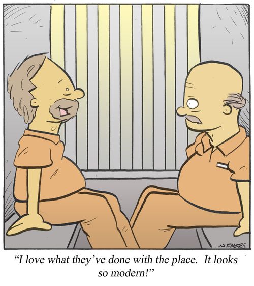 'I love what they've done with the place. It looks so modern!'