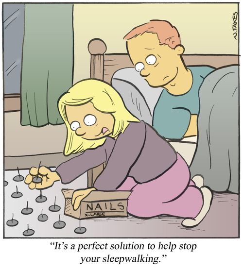 'It's a perfect solution to help stop your sleepwalking.'