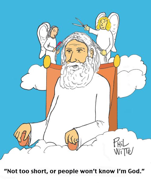 "Not too short, or people won't know I'm God."