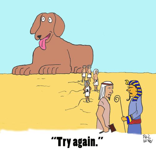 "Try again."
