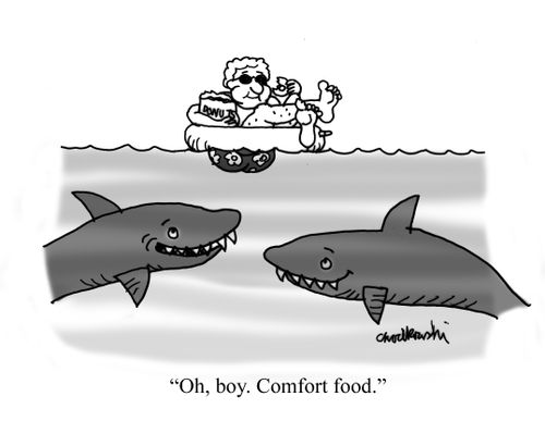 "Oh, boy. Comfort food."