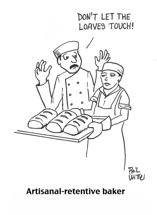 Artisanal-retentive baker