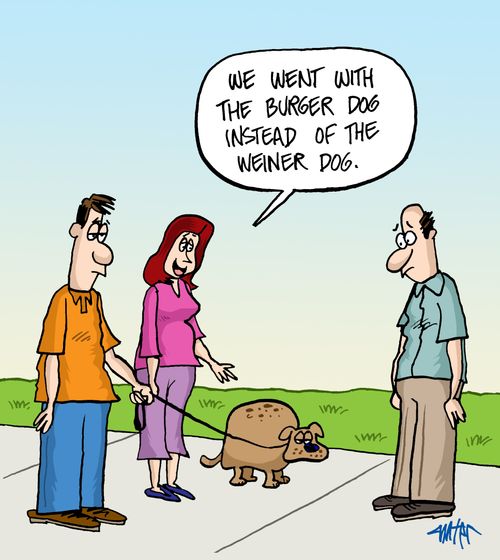 "We went with the burger dog instead of the weiner dog."