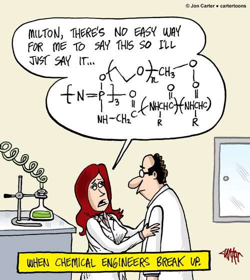When chemical engineers break up.