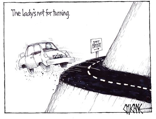 The lady's not for turning.