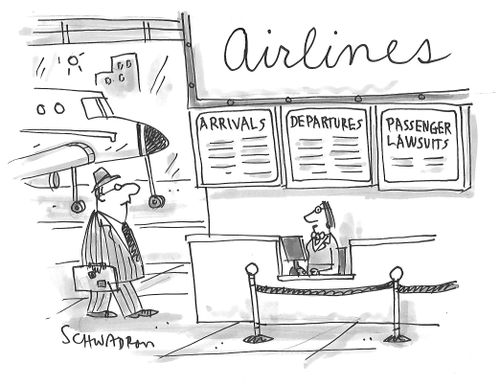 Airlines: arrivals, departures and passenger lawsuits.