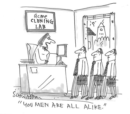 "You men are all alike."