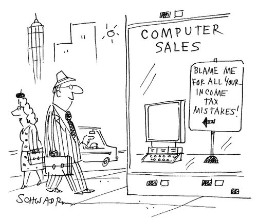Blame me for all your income tax mistakes!