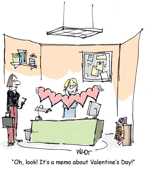 Oh, look! It's a memo about Valentine's Day!