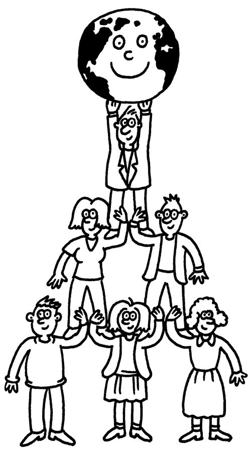 Team work in upholding the world