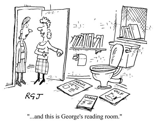"And this is George's reading room."