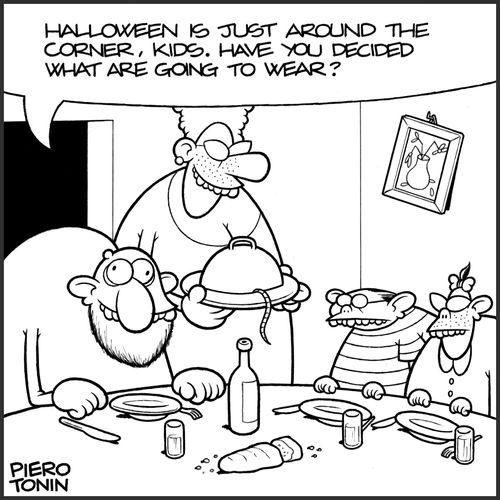 'Halloween is just around the corner, kids. Have you decided what are you going to wear?'