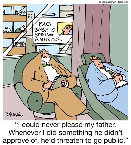 "I could never please my father. Whenever I did something he didn't approve of, he'd threaten to go public."