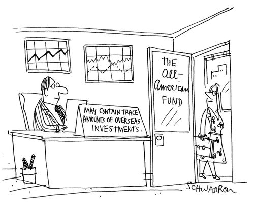 'The All-American Fund - may contain trace amounts of overseas investments.'
