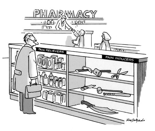 Pharmacy - Pain Relievers / Pain Inducers.