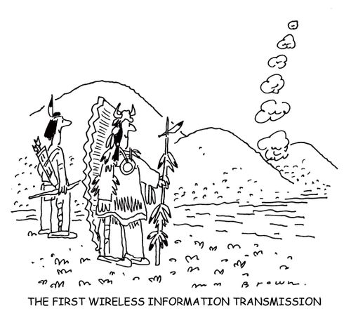 The first wireless information transmission.