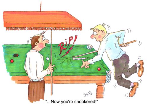 'Now you're snookered!'