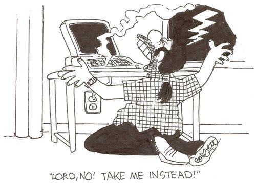 'Lord, NO!  Take me instead!'