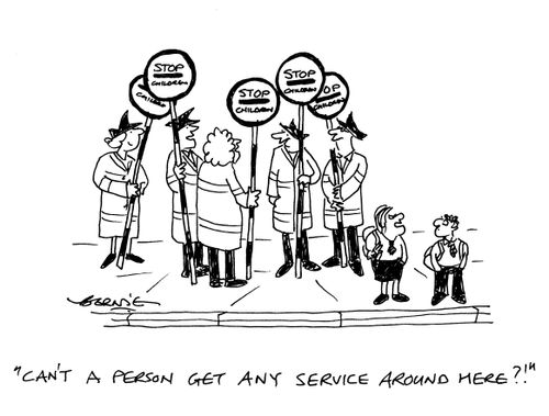 'Can't a person get any service around here?'