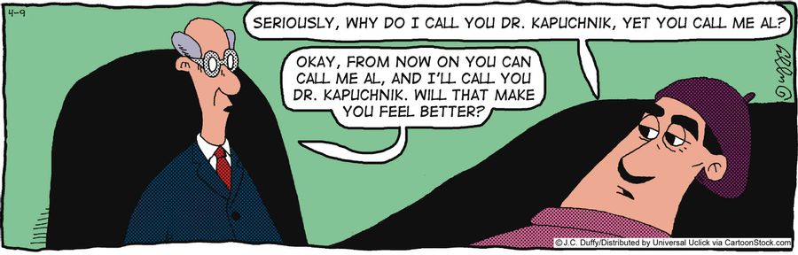 'Would that make you feel better?'