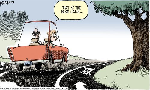 'That is the bike lane...'