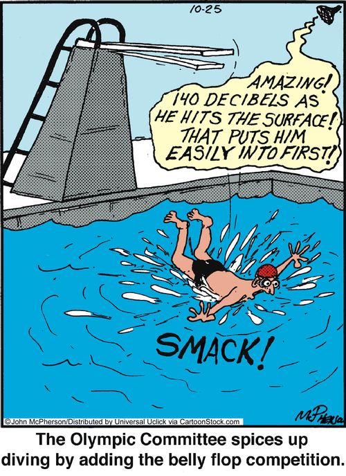 'Amazing! 140 decibels as he hits the surface! That puts him easily into first!'